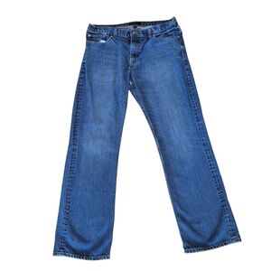 Banana Republic Blue Bootcut High Rise Denim Jeans Size‎ 34 x 32